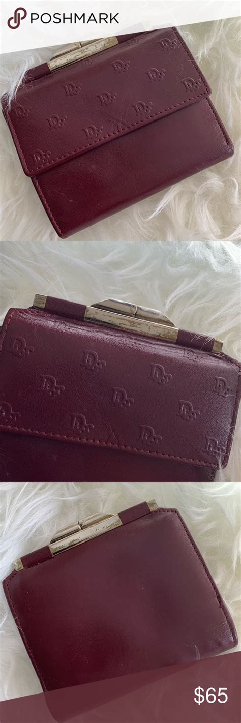 dior burgundy wallet|dior wallets men.